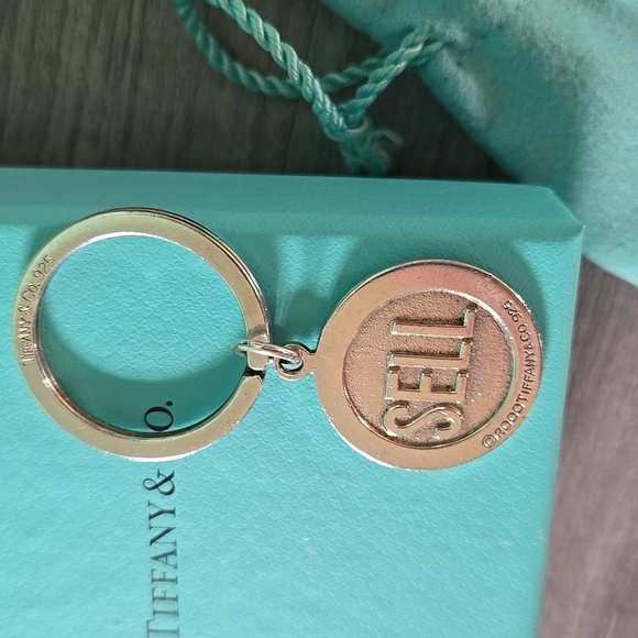 Tiffany & Co. Accessories - Vintage Tiffany & Co Buy Sell Y2K Keychain Wall Street, Reseller 925 Rare W COA